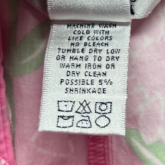 Lilly Pulitzer Pants Size 4 Pink Floral Crop‎ Chino Pockets - Picture 9 of 12